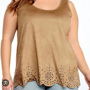 Torrid faux suede tank top
